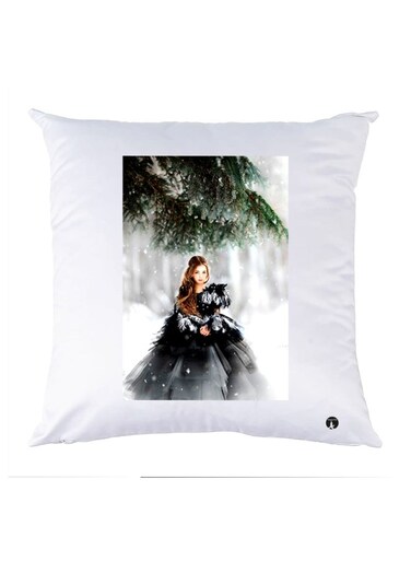 Printed Decorative Pillow Multicolour 30x30cm