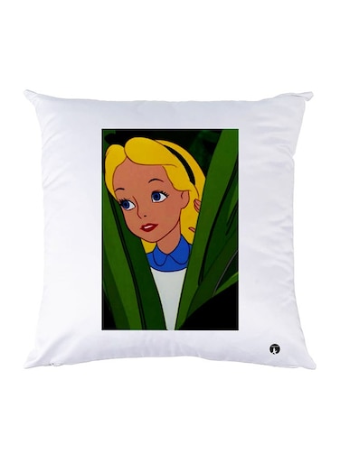 Printed Pillow polyester White 30x30cm