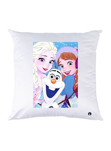 Printed Pillow Case polyester White 30x30cm