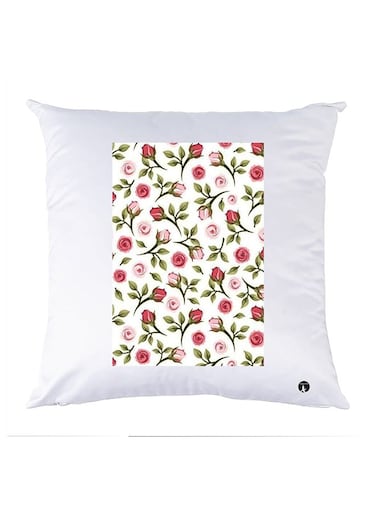 Printed Pillow polyester White 30x30cm