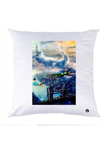 Printed Pillow polyester White 30x30cm