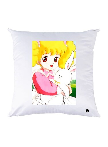 Printed Pillow Case polyester White 30x30cm