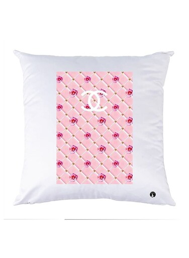Printed Pillow Case polyester White 30x30cm