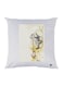 Cartoon Printed Decorative Throw Pillow White/Beige/Black 30x30cm