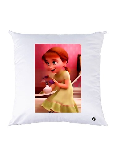Printed Pillow Case polyester White 30x30cm