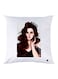 Girl Printed Throw Pillow polyester White/Black/Beige 30x30cm