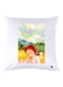 Cartoon Printed Throw Pillow White/Yellow/Green 30x30cm