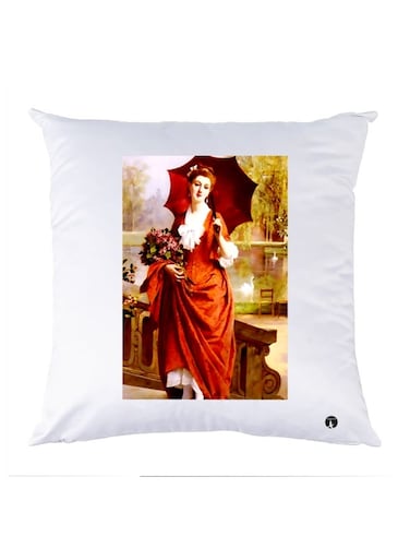 Printed Decorative Pillow Multicolour 30x30cm