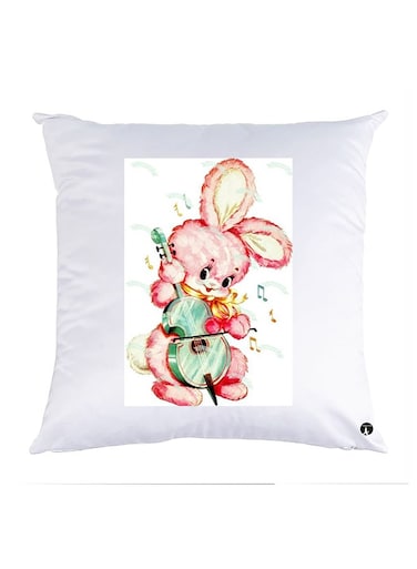 Printed Pillow polyester White 30x30cm