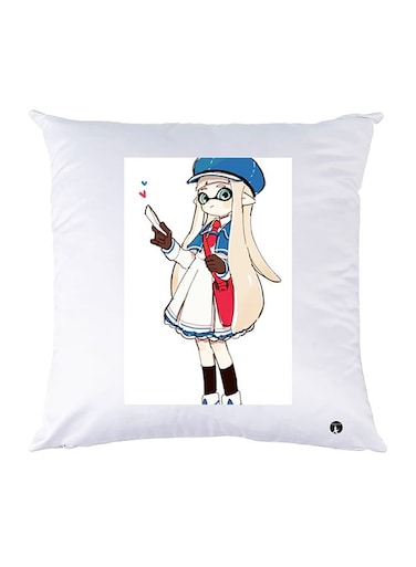 Printed Pillow Case polyester White 30x30cm