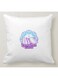 Ramadan Kareem Printed Decorative Pillow White/Blue/Purple 40x40cm