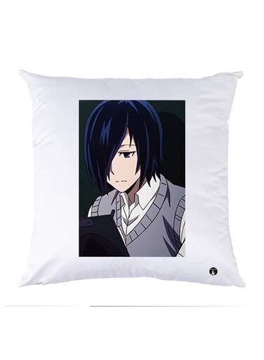 Printed Pillow Case Polyester White 30x30cm