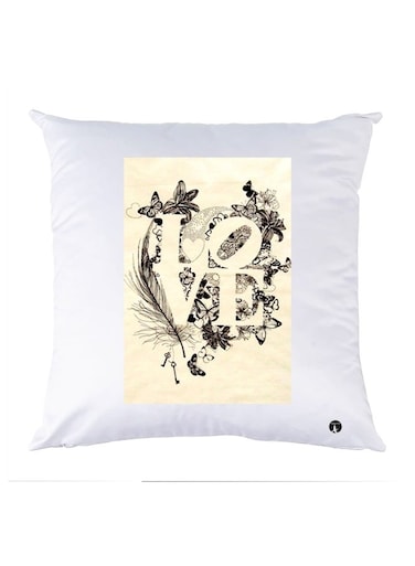 Printed Pillow Polyester Multicolour 30x30cm