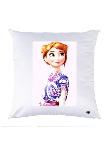 Printed Pillow Case polyester White 30x30cm
