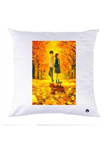Printed Pillow polyester White 30x30cm