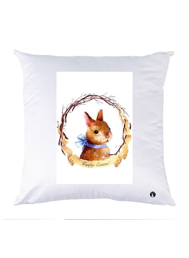 Printed Pillow polyester White 30x30cm