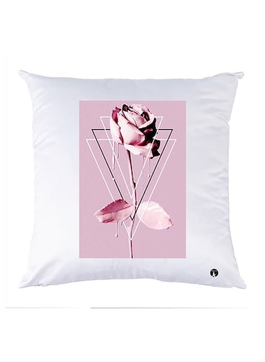 Printed Pillow Case polyester White 30x30cm