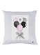 Balloons Printed Pillow White/Pink/Black 30x30cm