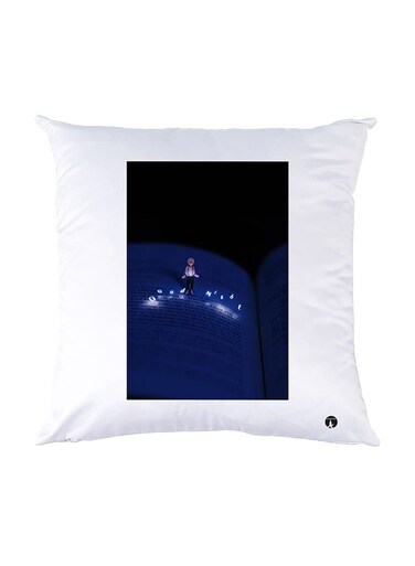 Printed Pillow White 30x30cm