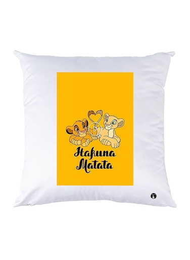 Printed Pillow Case polyester White 30x30cm