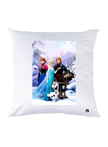 Printed Pillow Case polyester White 30x30cm