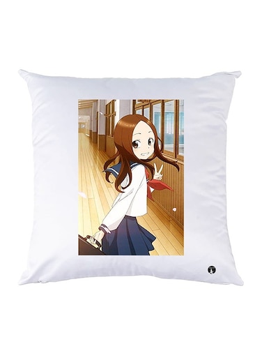 Printed Pillow polyester White 30x30cm
