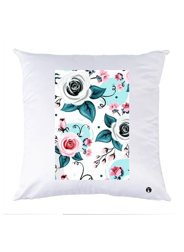 Printed Pillow Polyester White