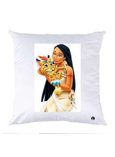 Printed Pillow Case polyester White 30x30cm