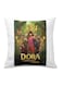 White Pillow With Printed Design Multicolour 40x40cm