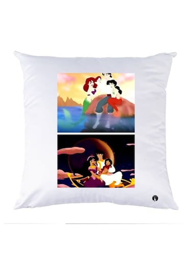 Printed Decorative Pillow Multicolour 30x30cm