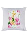 Girl Printed Throw Pillow White/Pink/Green 30x30cm