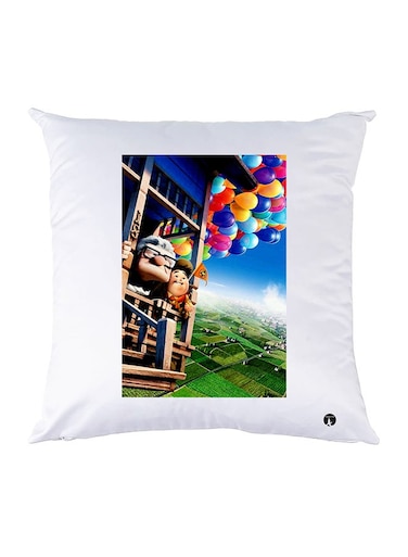 Printed Pillow Case polyester White 30x30cm