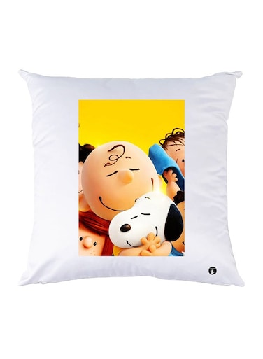 Printed Pillow polyester White 30x30cm