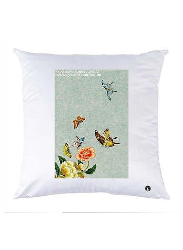 Printed Pillow Case polyester White 30x30cm