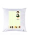 Printed Pillow Case polyester White 30x30cm