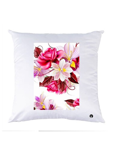 Printed Pillow Polyester White