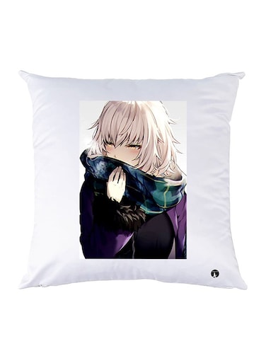 Printed Pillow polyester White 30x30cm