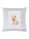 Cartoon Printed Throw Pillow White/Pink/Green 30x30cm