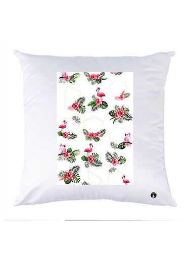 Printed Pillow polyester White 30x30cm