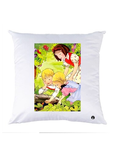 Printed Decorative Pillow Multicolour 30x30cm