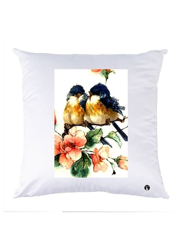 Printed Pillow polyester White 30x30cm