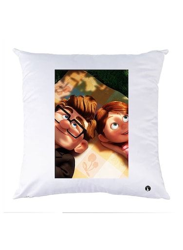 Printed Pillow Case polyester White 30x30cm