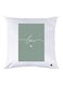 Love Quote Printed Throw Pillow Polyester White/Green 30x30cm