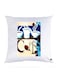 Printed Pillow polyester White 30x30cm