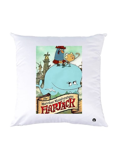 Printed Pillow White 30x30cm