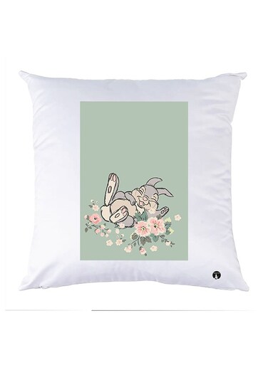 Printed Pillow Case polyester White 30x30cm
