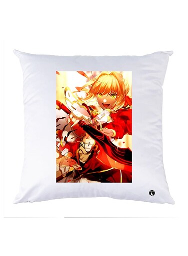 Printed Pillow polyester White 30x30cm