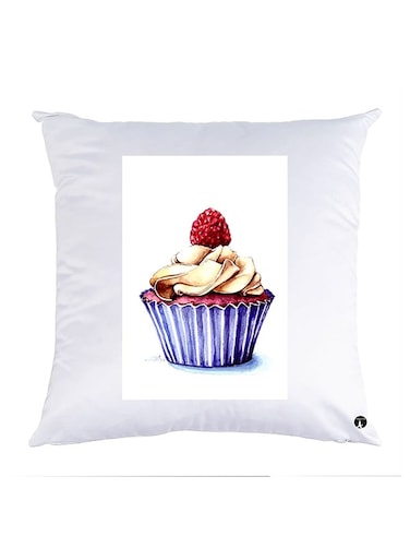 Printed Pillow Case polyester White 30x30cm