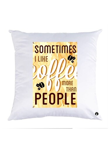 Printed Pillow Case polyester White 30x30cm