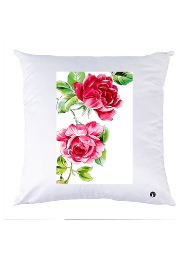 Printed Pillow Case polyester White 30x30cm
